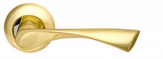 Ручка раздельная Corona LD23-1SG/CP-1 матовое золото/хром