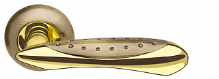 Ручка раздельная Corvus LD35-1AB/GP-7 бронза/золото