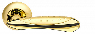 Ручка раздельная Corvus LD35-1SG/GP-4 матовое золото/золото