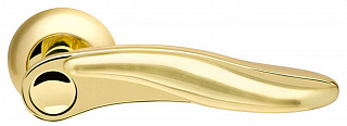 Ручка раздельная Ursa LD48-1SG/GP-4 матовое золото/золото